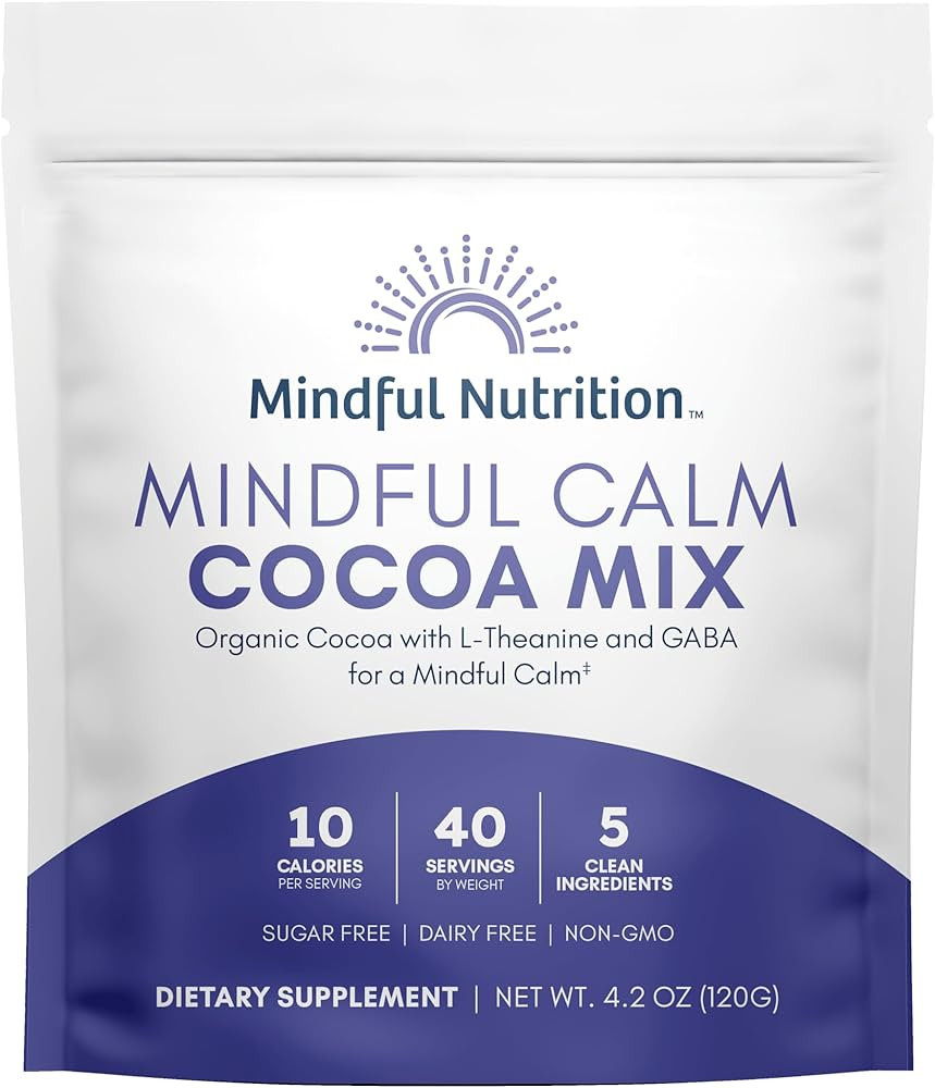 Mindful Nutrition Mindful Calm Sugar Free Hot Chocolate Mix - 40 Servings - Anti-Stress Drink Mix... | Amazon (US)