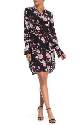 $348 NWT Equipment Clea Floral Trueblackmulti Silk Long Sleeve Shirt Dress sz S  | eBay | eBay US