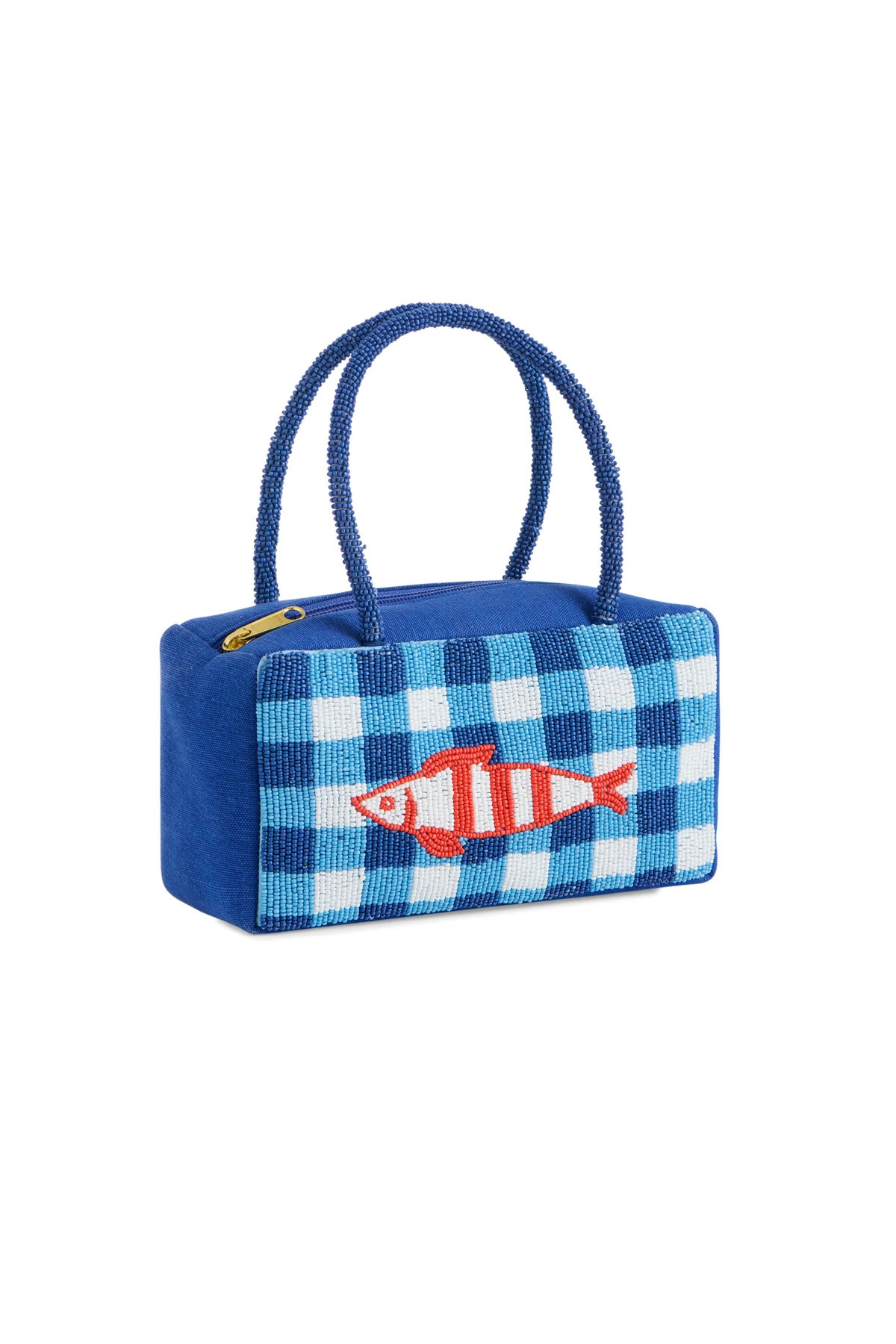 Beaded Fish Gingham Mini Tote | Everything But Water