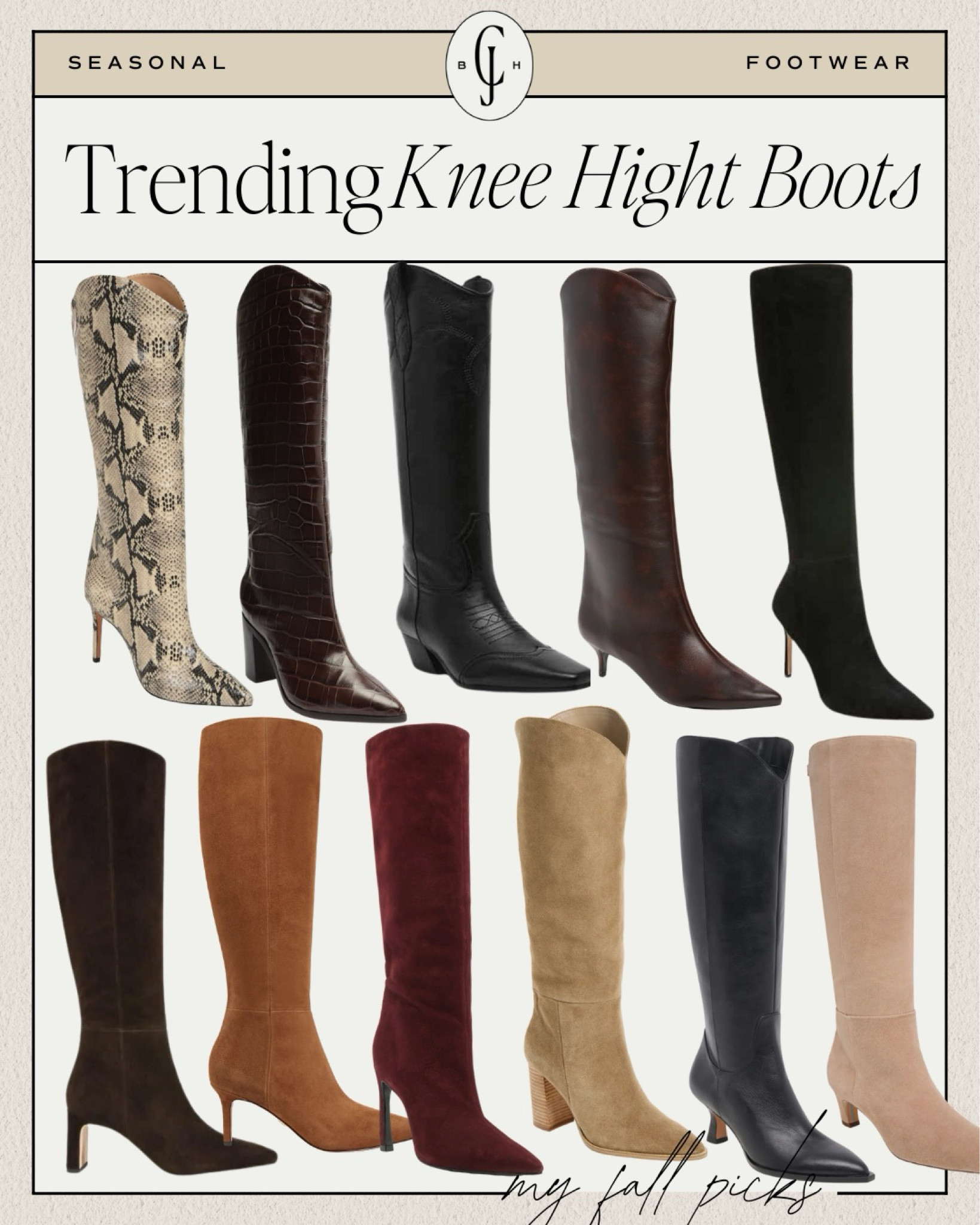 Trending knee high boots 