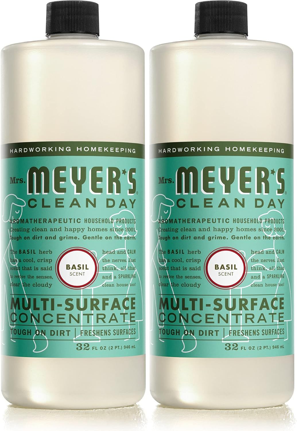 Mrs. Meyer's Clean Day Multi-Surface Cleaner Concentrate, Use to Clean Floors, Tile, Counters, Ba... | Amazon (US)