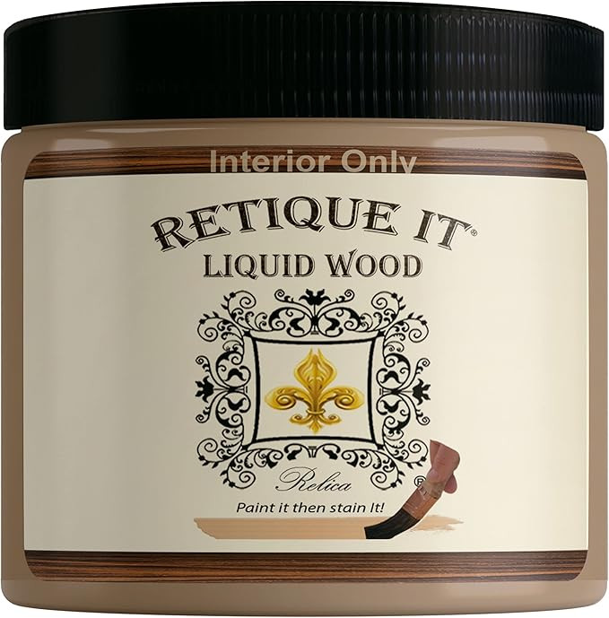 Retique It Liquid Wood - Light Wood Pint - Paint it Then Stain it - Stainable Wood Fiber Paint - ... | Amazon (US)