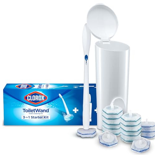 Clorox ToiletWand Toilet Cleaning Kit, 1 Starter Kit with 16 Refill Heads | Amazon (US)