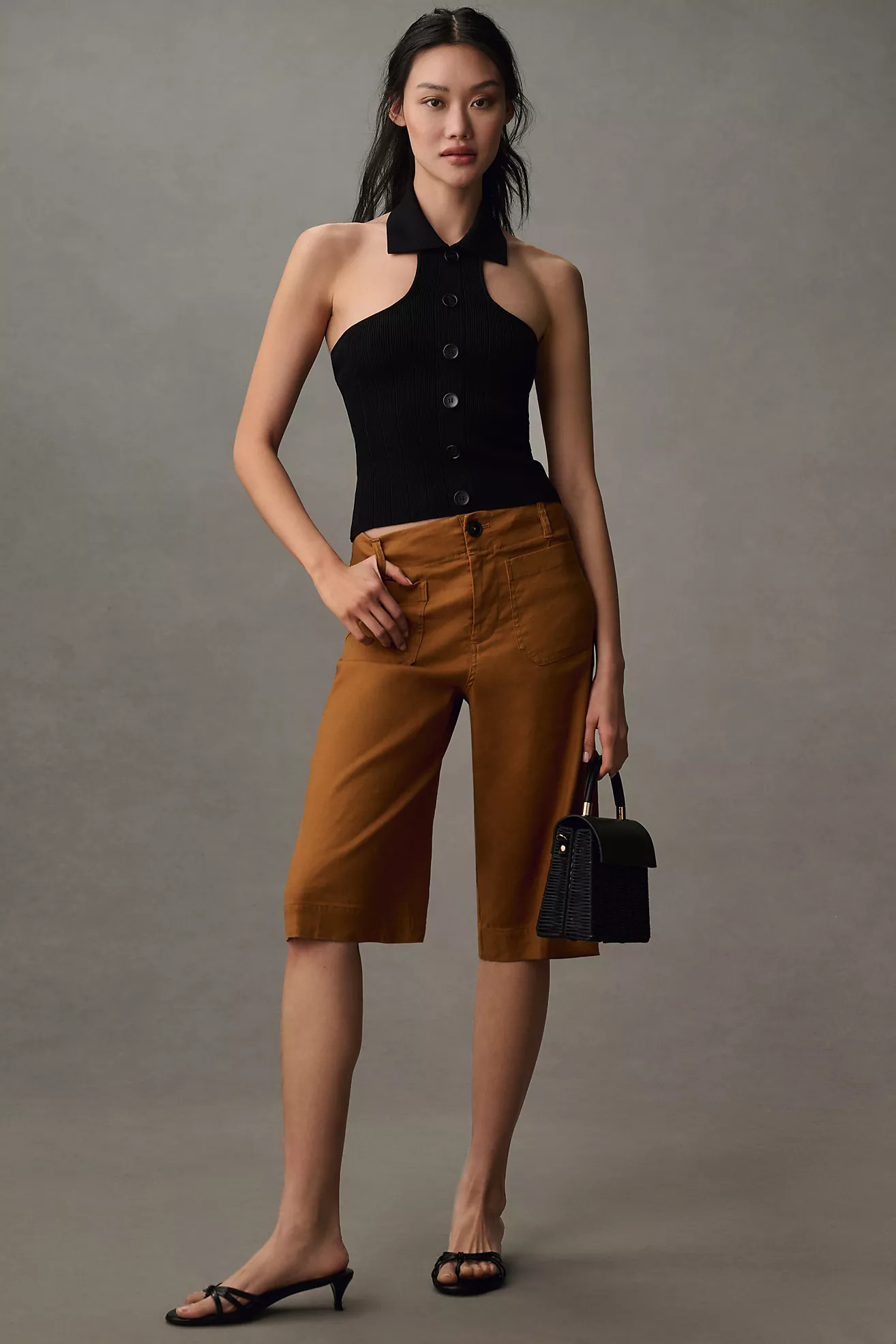 The Colette Longline Shorts by Maeve: Linen Edition | Anthropologie (US)