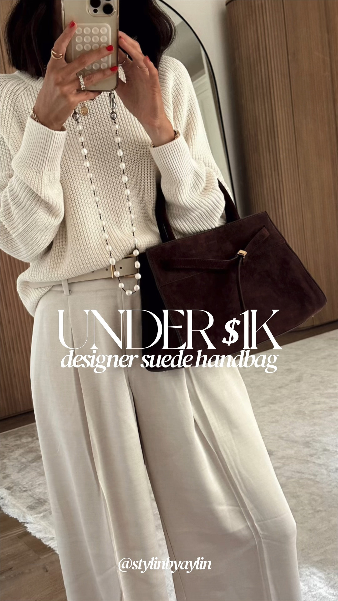 Designer suede handbag under 1k ✨✨