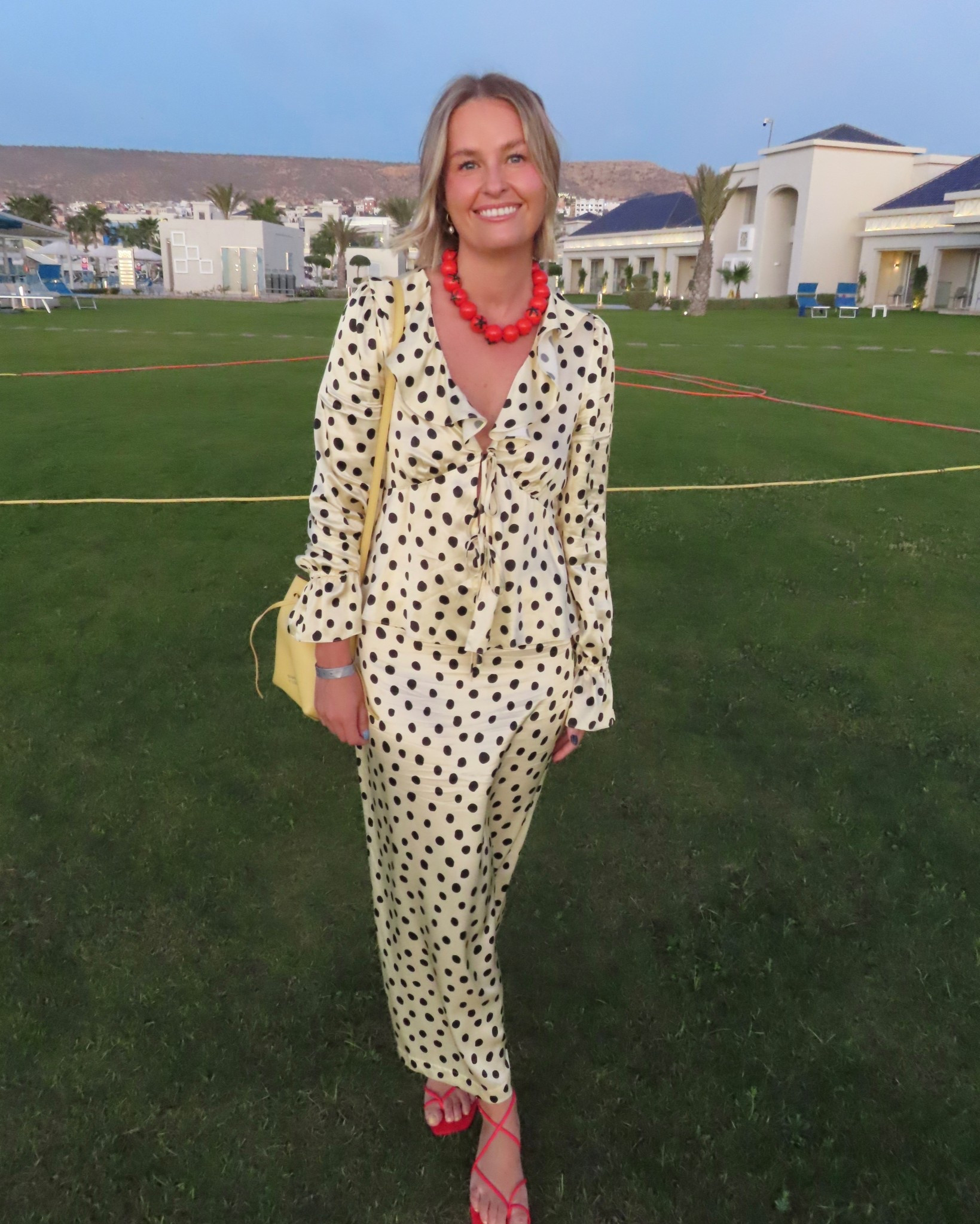 Wearing size 10 top and size 12 skirt
Necklace is Babs the label 
Holiday outfit 

#LTKstyletip #LTKeurope #LTKuk