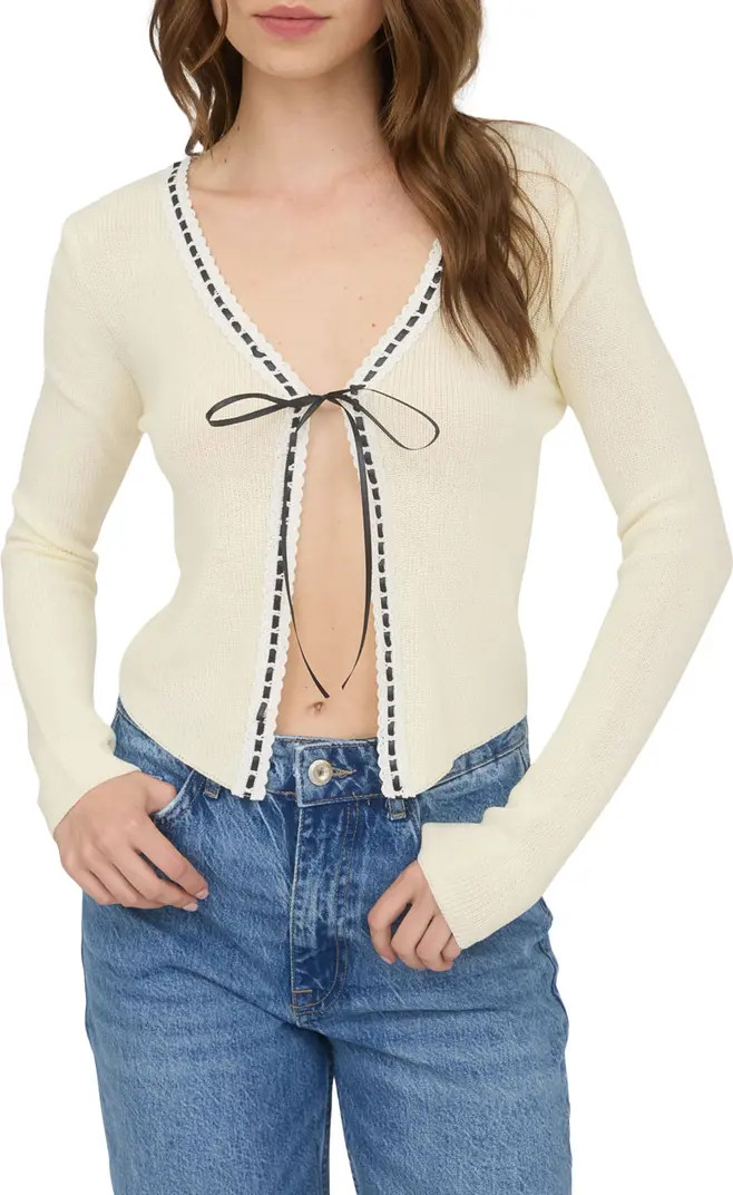 Tie Bow Crop Cardigan | Nordstrom Rack