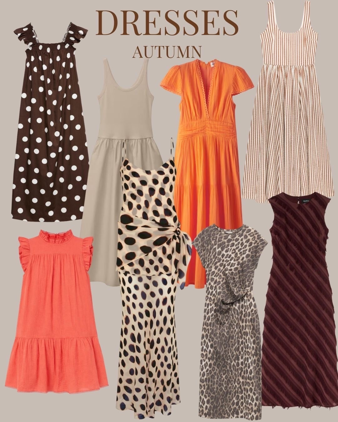 Summer dresses edit - autumn colour palette

#LTKsummer