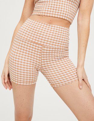 OFFLINE By Aerie Gingham 4" Shortie | American Eagle Outfitters (US & CA)