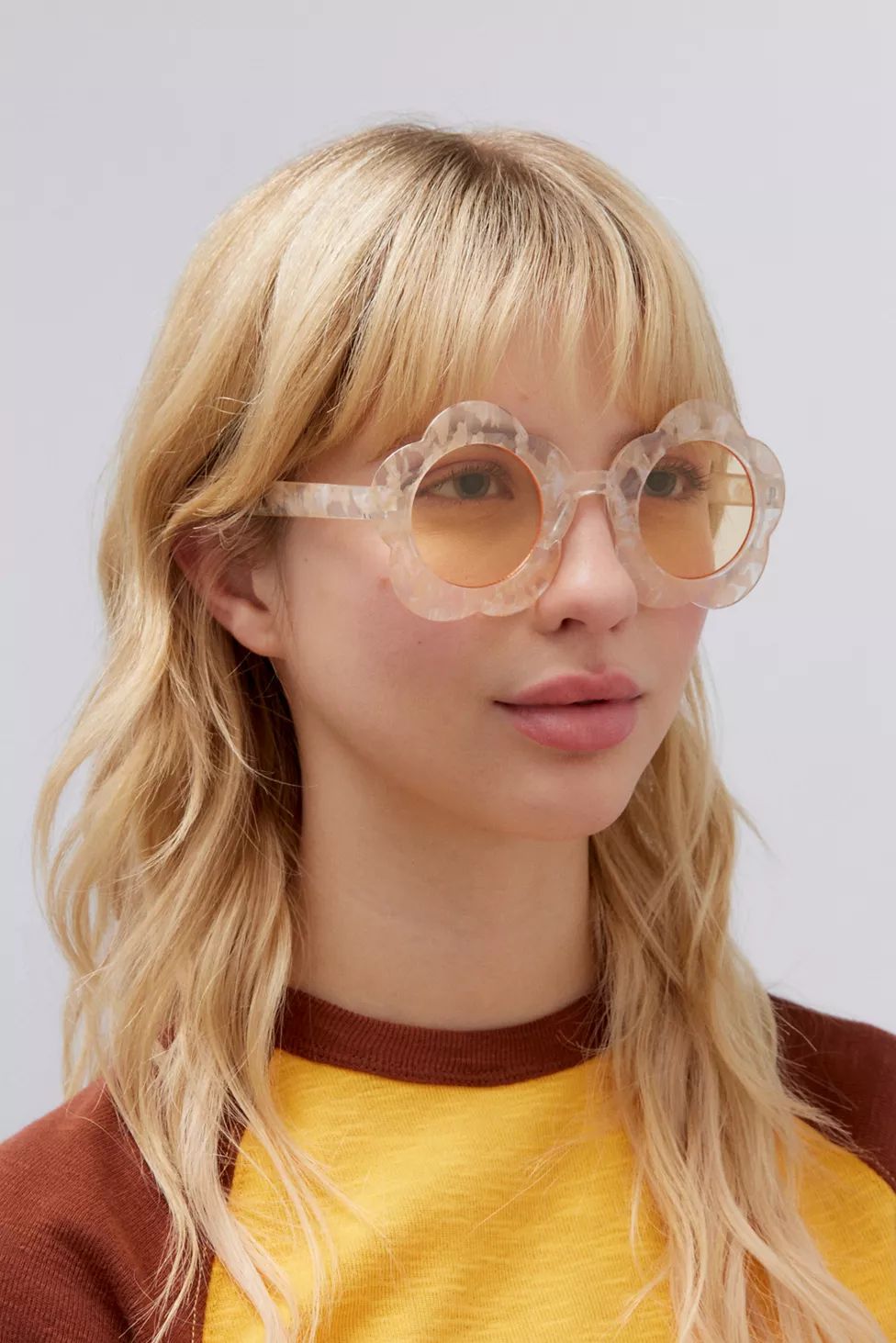 Bloom Flower Round Glasses | Urban Outfitters (US and RoW)