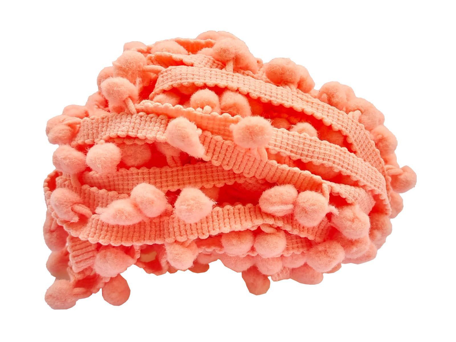 Pom Pom Trim 6 Yards 12mm Ball Fringe Trim for Sewing Accessory Decoration DIY Crafts (Peach, 12m... | Amazon (US)