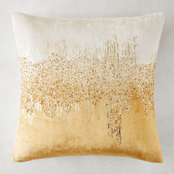 Joie De Vivre Pillow 22" - Gold Ombré Z Gallerie Finds Z Gallerie Deals Z Gallerie Sales | Z Gallerie