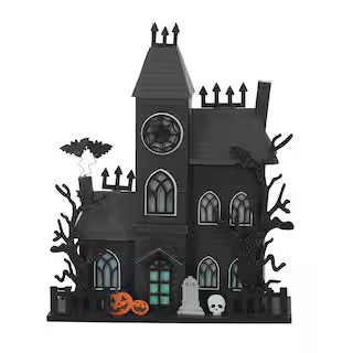 12.25" Black Haunted House LED Tabletop Décor by Ashland® | Michaels | Michaels Stores