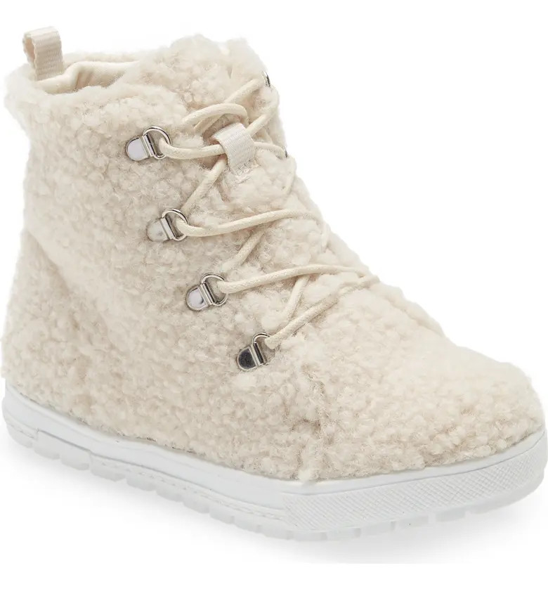 Open Edit Emery Cozy Lace-Up Hiking Boot | Nordstrom | Nordstrom