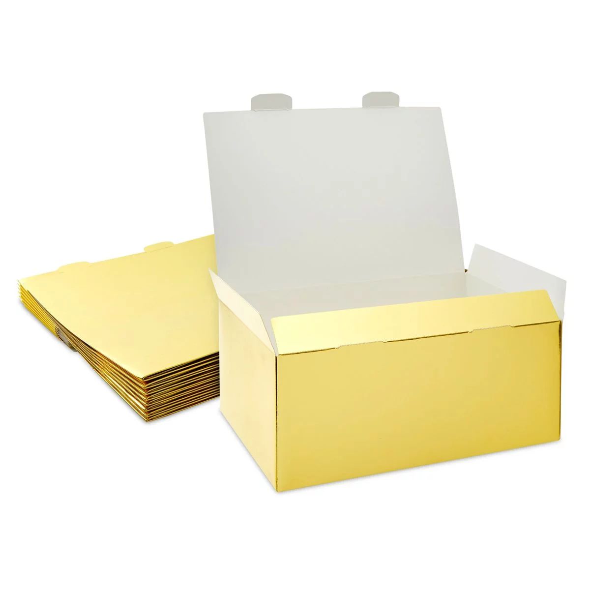 15 Pack Gold Paper Gift Boxes with Lids for Presents, Birthday, Bridesmaid Proposal, Bridal Showe... | Walmart (US)