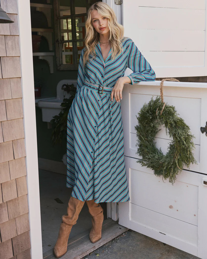Clarissa Stripe Maxi Dress | Southern Tide
