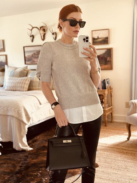 I just got my first sweater of the season - one that is again perfect for video calls, beautiful for in person meetings and then just generally chic and undercover luxury. Add simple understated details and layer a black coat if needed and enjoy! 

#LTKworkwear #LTKover40 #LTKtravel