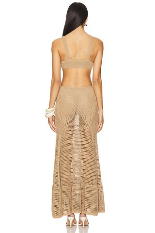 Yolanda Knit Dress in Sand | Revolve Clothing (Global)