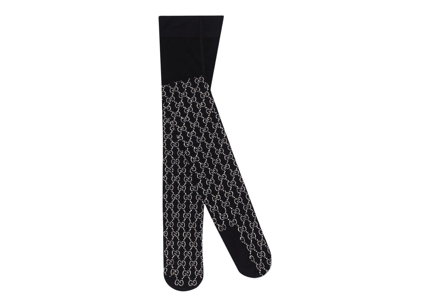 Women's Gucci GG Embroidered Crystal Tights in Black | StockX