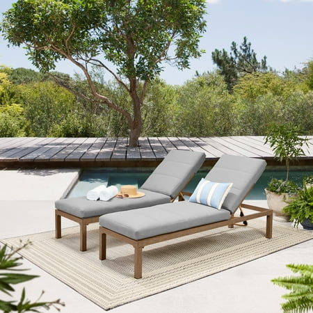 Better Homes and Gardens Marlow Chaise Loungers, Grey, Heavy-Duty and Comfortable | Walmart (US)
