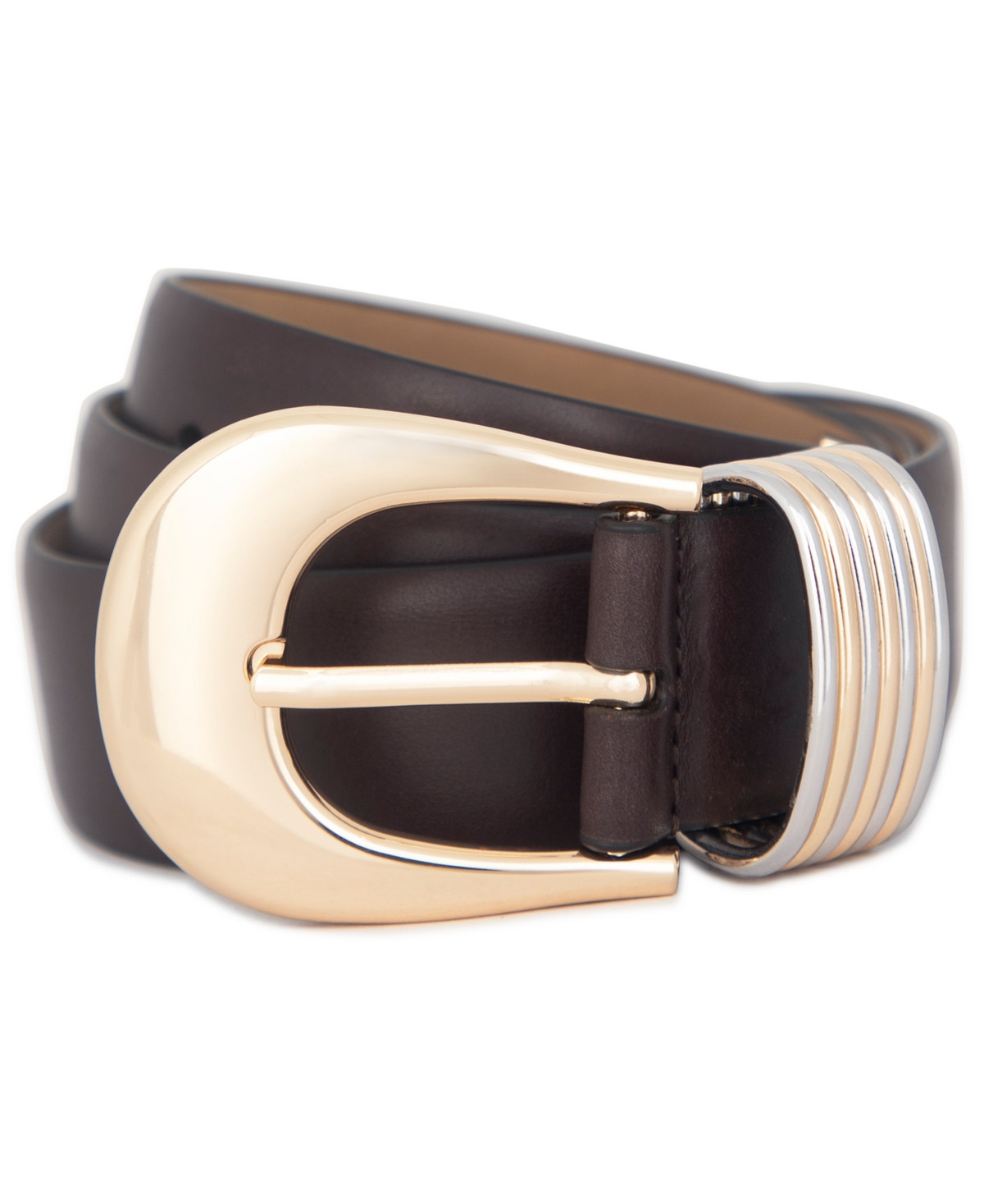 Michael Kors Women's Leather Belt - Chocolate | Macy's