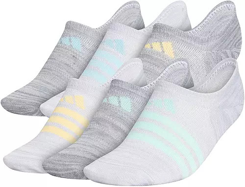 adidas Women's Superlite Super No Show Socks - 6 Pack | Dick's Sporting Goods | Dick's Sporting Goods