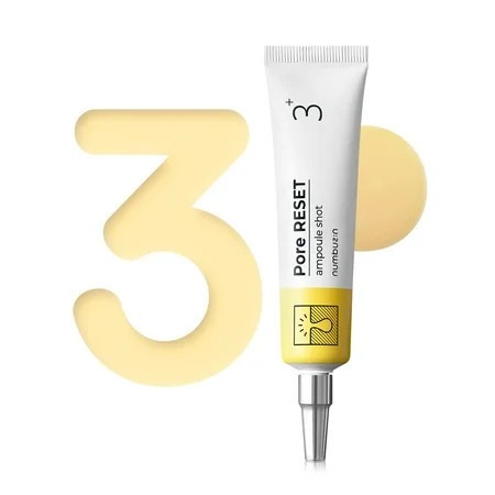 numbuzin No.3 Pore Reset Ampoule Shot | Retinol Silybin Niacinamide Adenosine Saggy Pores Excess Sebum | Korean Skin Care for Face 0.25 fl oz E11 | Walmart (US)
