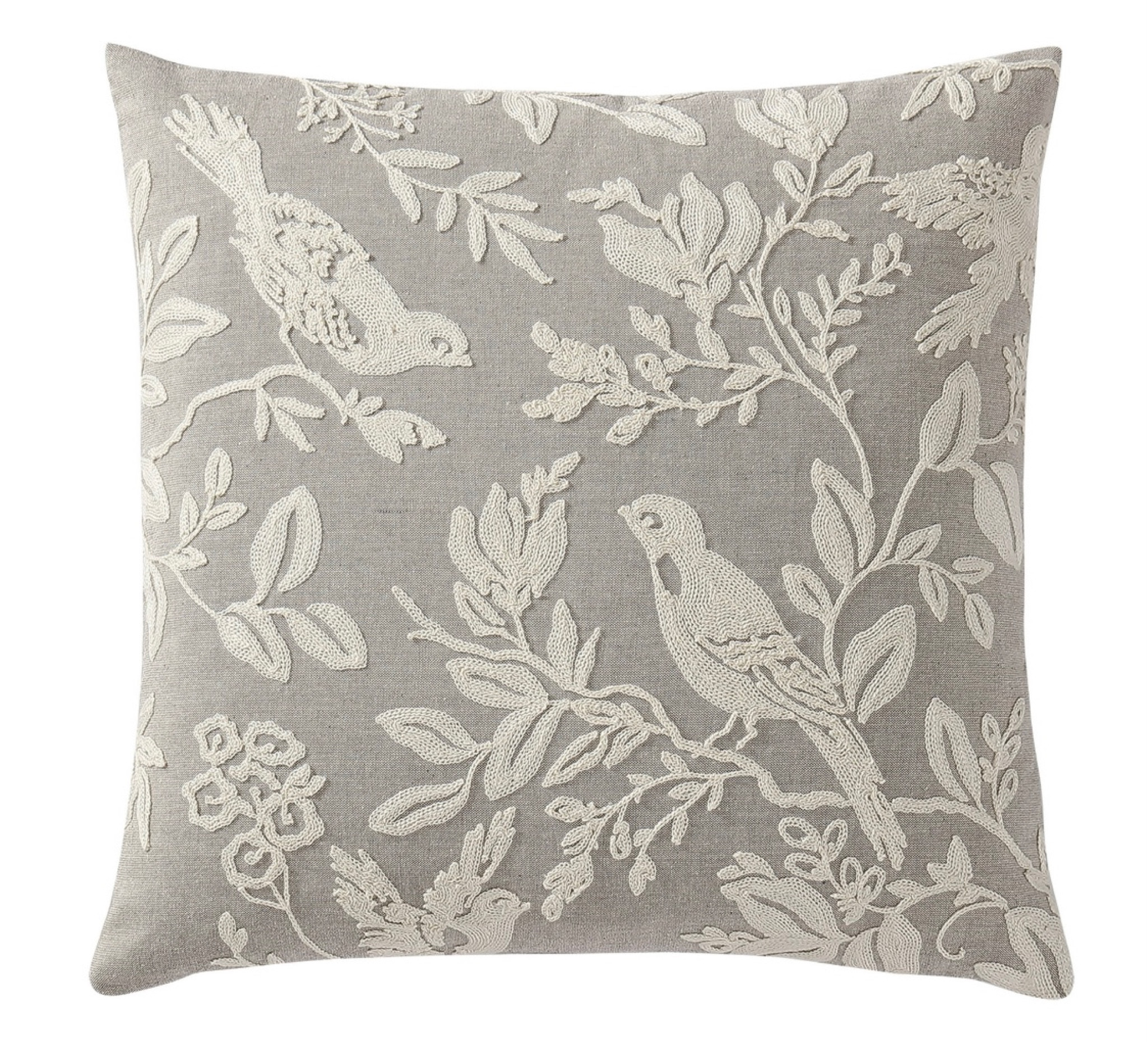 Mainstays, Chantilly Decorative Pillow, Square, 18" x 18", Grey