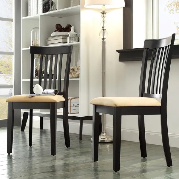 Wilmington Black Dining Chair (Set of 2) by iNSPIRE Q Classic | Bed Bath & Beyond