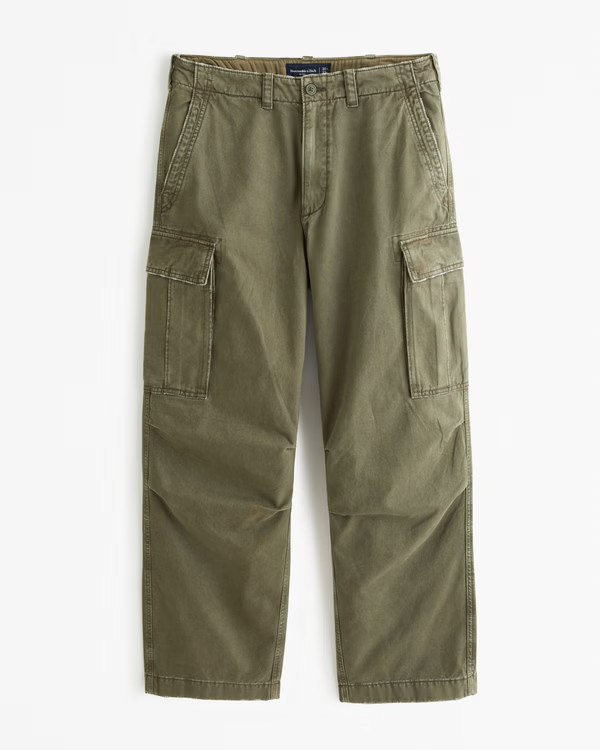 Men's Baggy Cargo Pant | Men's Bottoms | Abercrombie.com | Abercrombie & Fitch (US)
