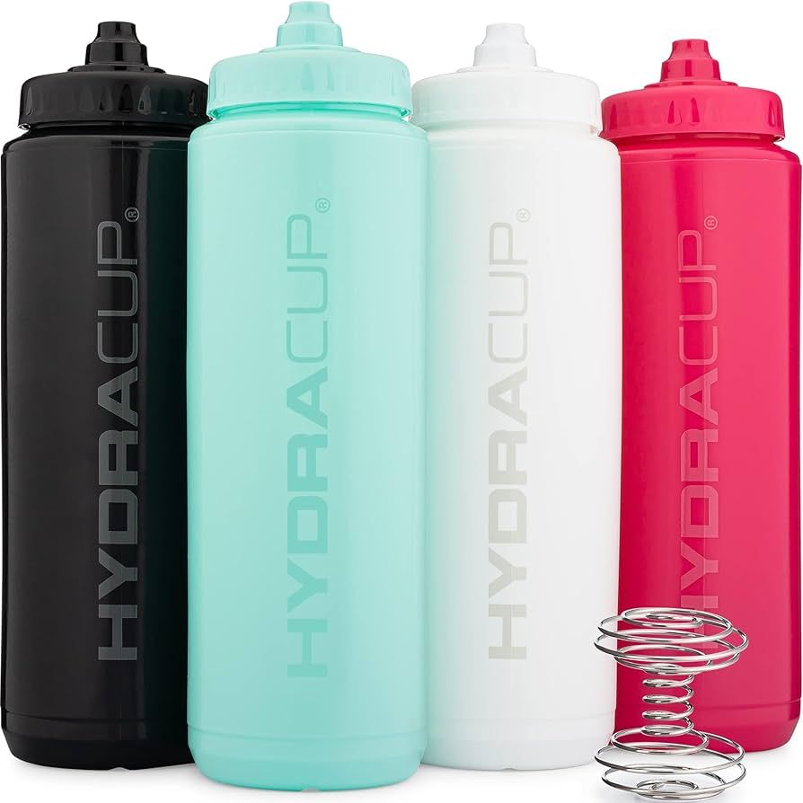 Hydra Cup - 4 PACK - 32oz Squeeze Water Bottles Bulk Set, BPA FREE, For Sports, Cycling, Bike, Qu... | Amazon (US)