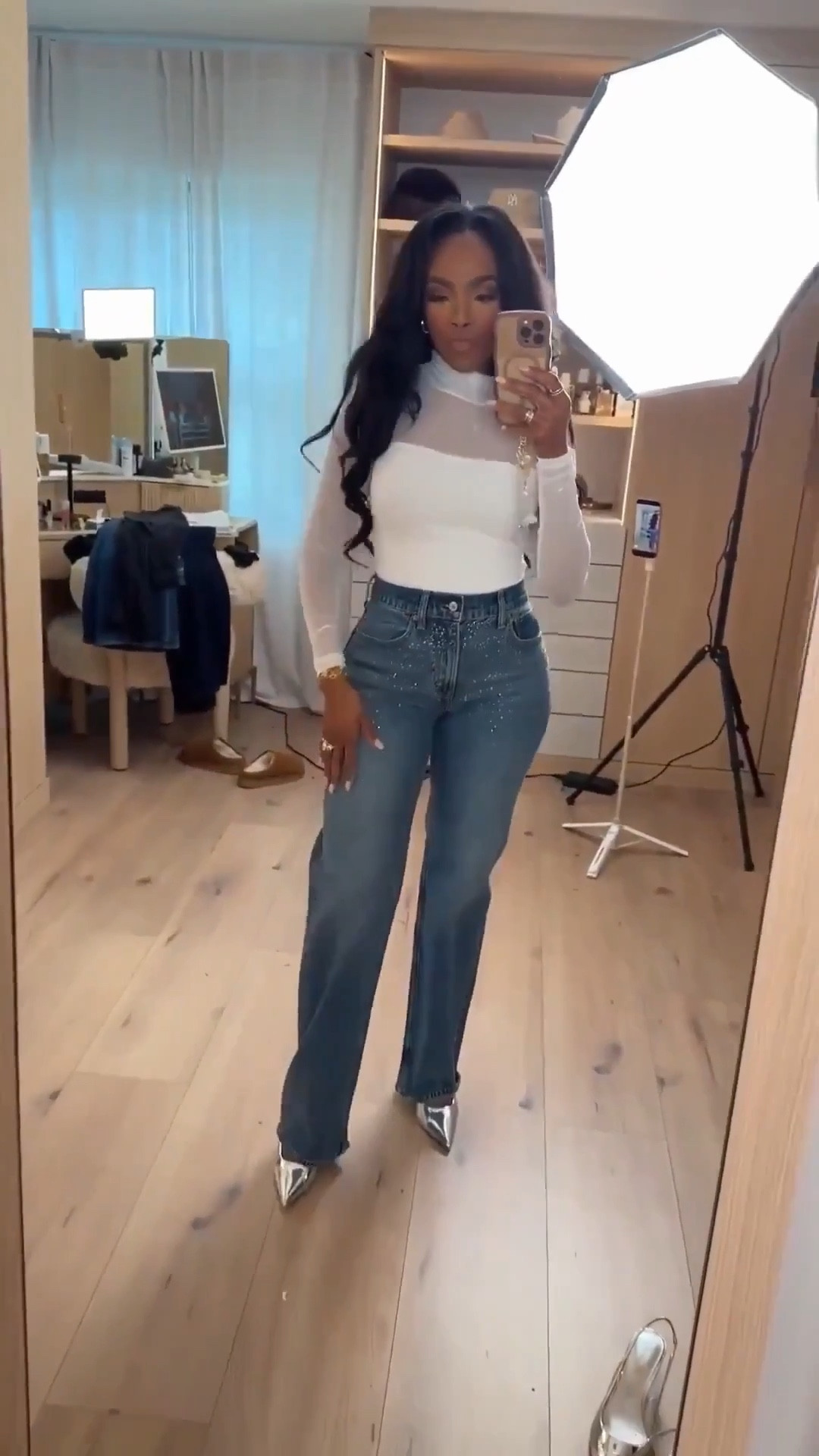 Scroll to shop!! Simple fit with a statement , this classic turtleneck and denim outfit. Perfect for work days, casual outings, or an elevated everyday look.￼

#LTKootd #LTKFestival #LTKPetite