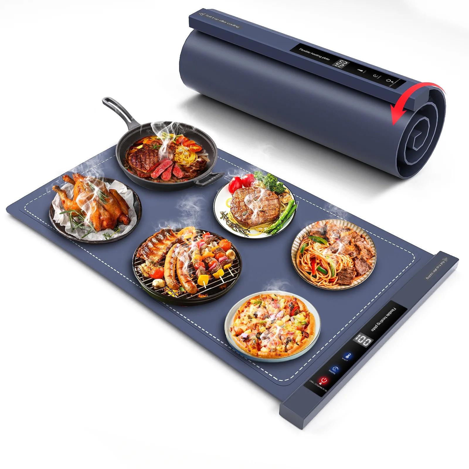 Electric Warming Tray, Warming Mat for Food , Portable Large Food Warmers Mat for Buffets Parties... | Walmart (US)