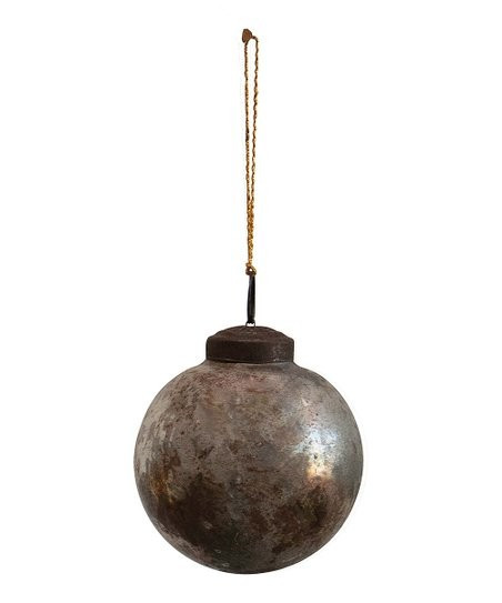 Hello Honey 3'' Copper Verdigris Mercury Glass Round Ornament | Zulily