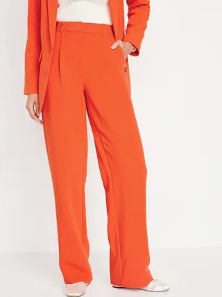 Extra High-Waisted Taylor Wide-Leg Trouser Suit Pants for Women | Old Navy (CA)