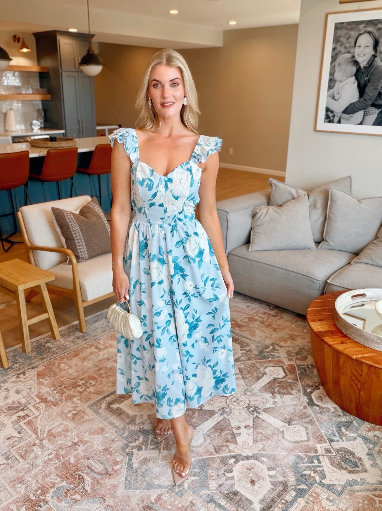 Spring dress, wedding guest dress, date night dress, floral dress – wearing a small in the flutter sleeve floral maxi dress. #AmazonFashion ￼

#LTKootd #LTKWedding #LTKSeasonal