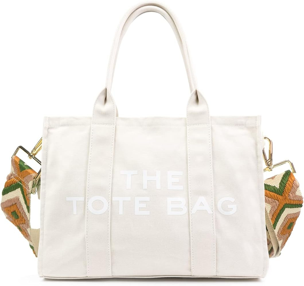 EASRTA Tote Bag for Women, Canvas Tote Bag, Travel Tote Bag, Women Shoulder Bag, Crossbody Bag, W... | Amazon (US)