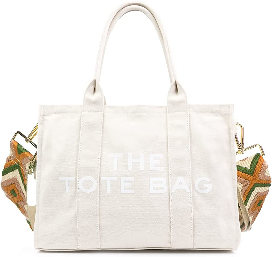 Tote Bag for Women, Canvas Tote Bag, Travel Tote Bag, Women Shoulder Bag, Crossbody Bag, Women Ha... | Amazon (US)