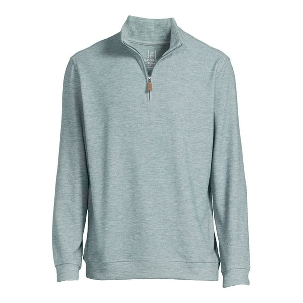 George Men's Knit Quarter Zip Pullover Top | Walmart (US)