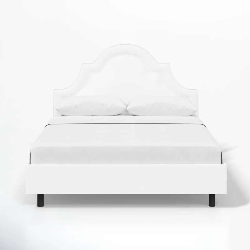 Knipe Upholstered Unfinished Scalloped Bed | Wayfair North America
