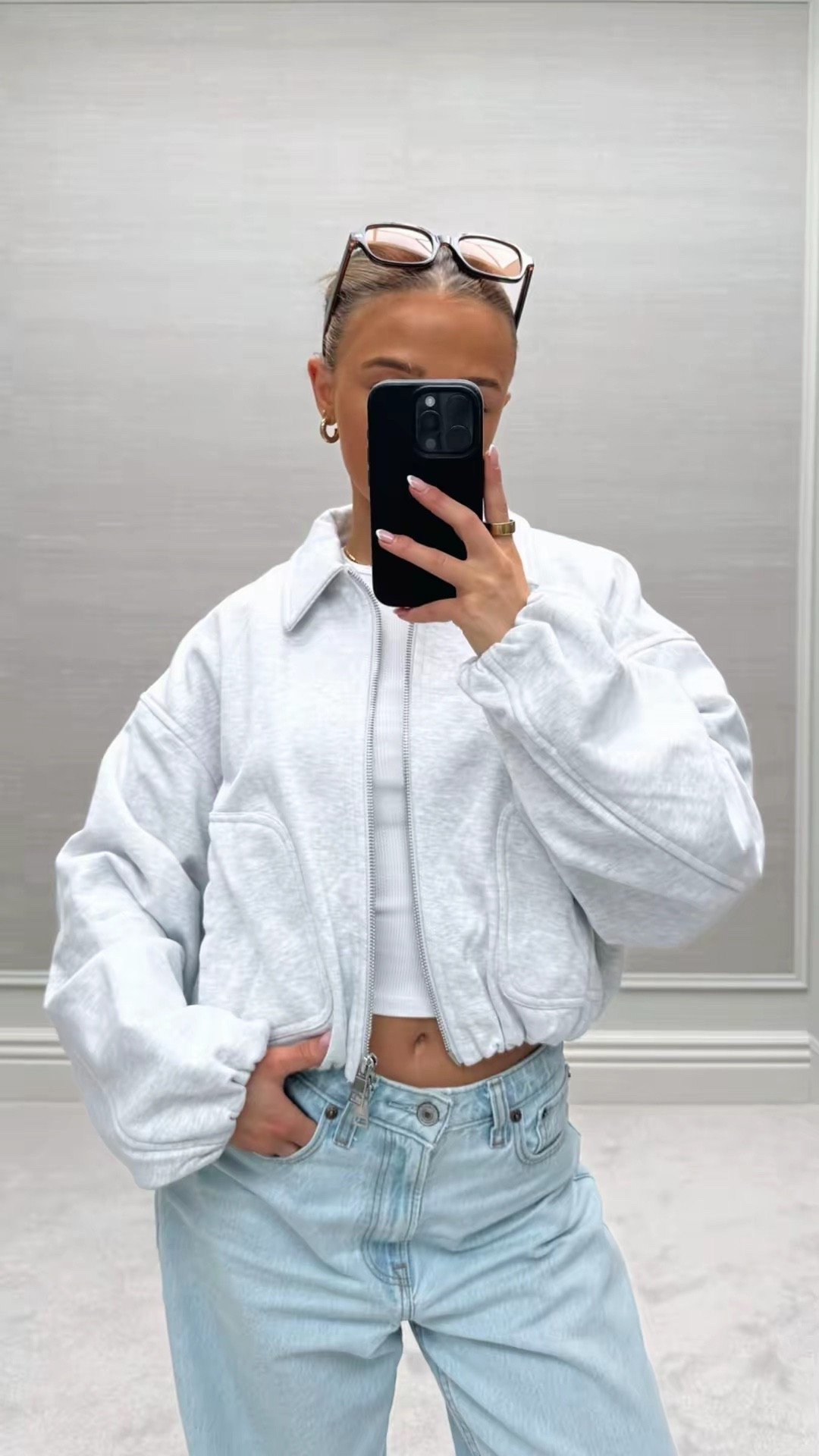 some grey bomber options!✨

Pinterest style outfit inspo ideas bomber jacket zip up work spring summer TikTok casual easy basic neutral ootd wishlist faves petite zip up grey jumper sweater hoodie bomber fleece 

#LTKhaul #LTKUK #LTKspring