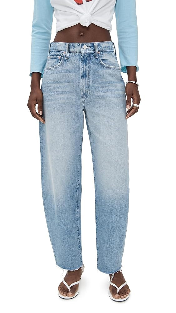 MOTHER Women's The Fangirl Hover Fray Jeans | Amazon (US)
