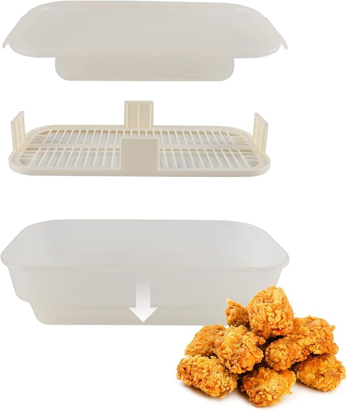 COOK WITH COLOR Collapsible Batter Bowl - Mess Free Breading Shaker Container - Great for Fried F... | Amazon (US)