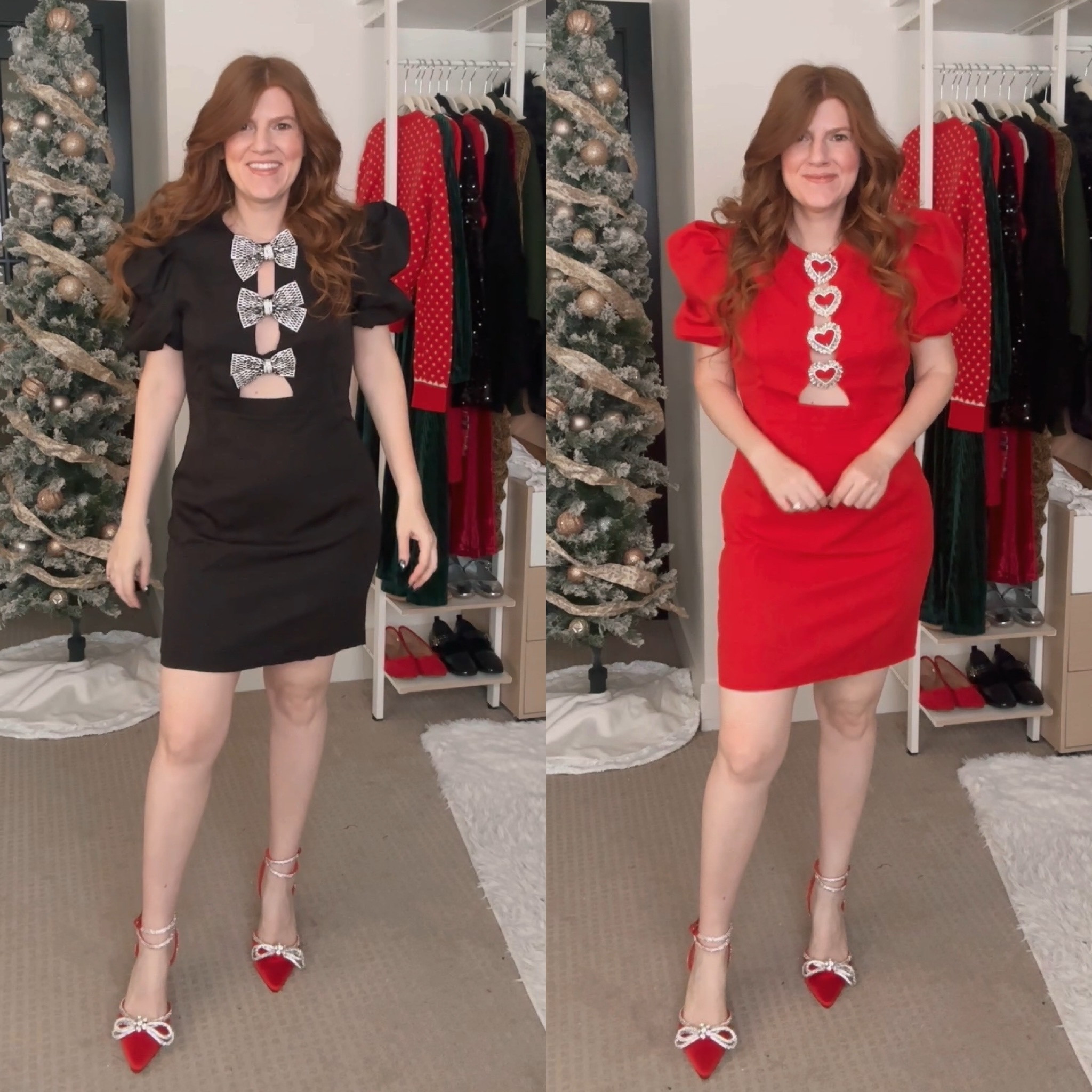 Holiday dresses from amazon. Size large. 

Holiday outfit. 

#LTKFindsUnder50 #LTKStyleTip #LTKHoliday