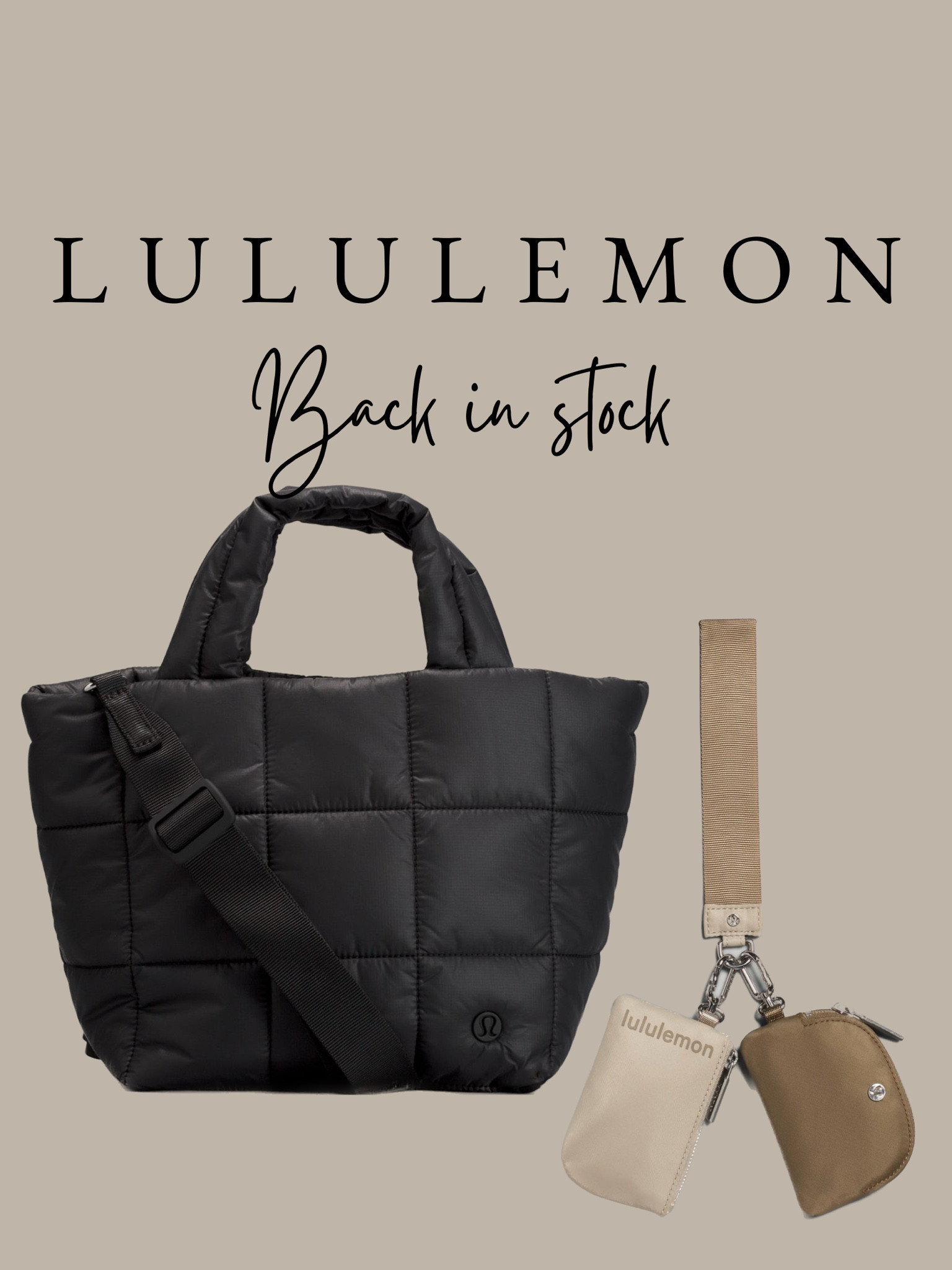 Transitioning from a bulky diaper bag to this quilted Lululemon bag 🤩 #purse #mombag #diaperbag 

#LTKfamily #LTKstyletip #LTKGiftGuide
