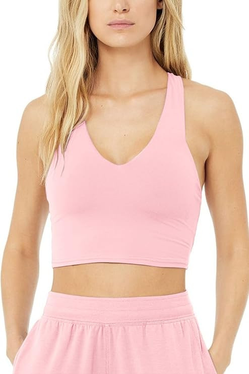 TWOMEOW Sports Bras for Women- Racerback Longline Workout Tops-Sleeveless V Neck Yoga Gym Fitness... | Amazon (US)