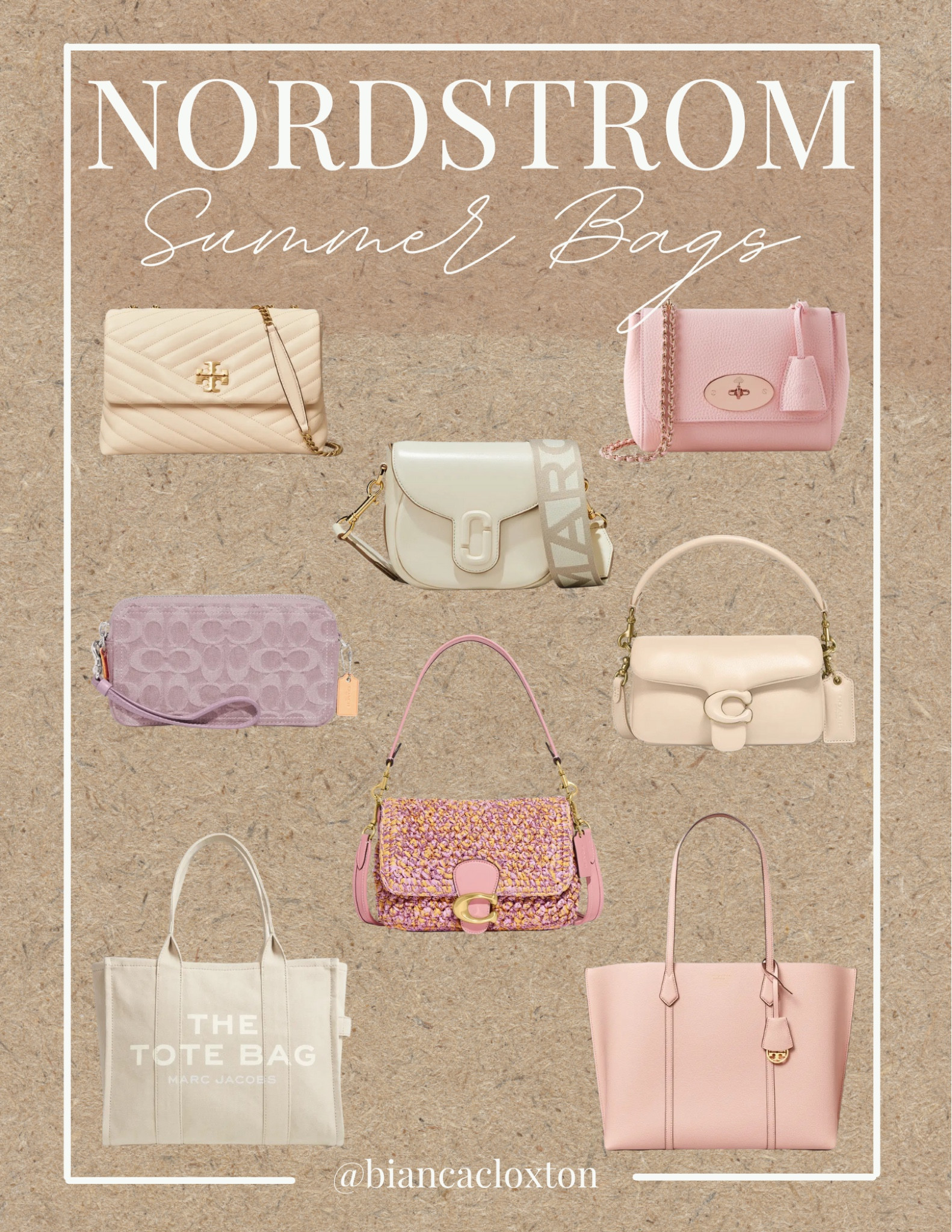 Pretty pastel colors 🤍 || Nordstrom designer bags 

Coach, Tory Burch, the Tote, purse, mulberry, Marc, woven, leather, pink, purple, ivory, cream 



#LTKitbag #LTKFind #LTKxNSale