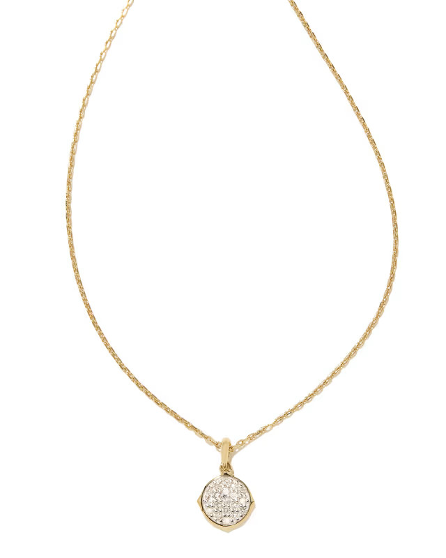 Matilda 14k Yellow Gold Pendant Necklace in White Diamond | Kendra Scott | Kendra Scott