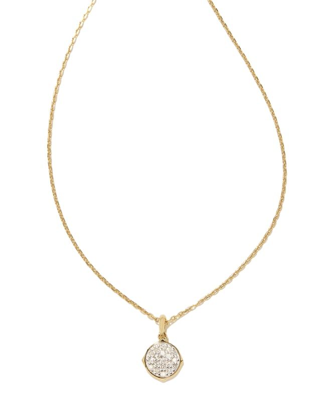 Matilda 14k Yellow Gold Pendant Necklace in White Diamond | Kendra Scott | Kendra Scott