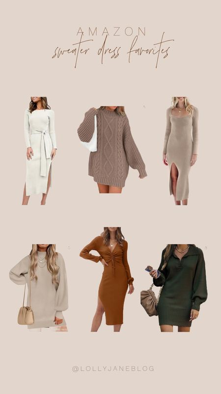 Amazon sweater dress finds and favorites 🍁

Fall is upon us, and what better way to celebrate fall by being stylish with some adorable sweater dresses. There are off the shoulder styles, longer styles, and even turtle neck styles. Whatever the style, they are fun and fashionable! Amazon has the biggest and most fun selection ever! Check them out 💕

#LTKSeasonal #LTKstyletip #LTKHoliday
